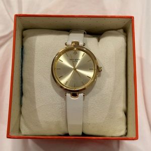 Kate spade white leather watch